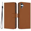 For Samsung Galaxy A05 4G Case Solid Color Wallet Leather Phone Cover with Strap
