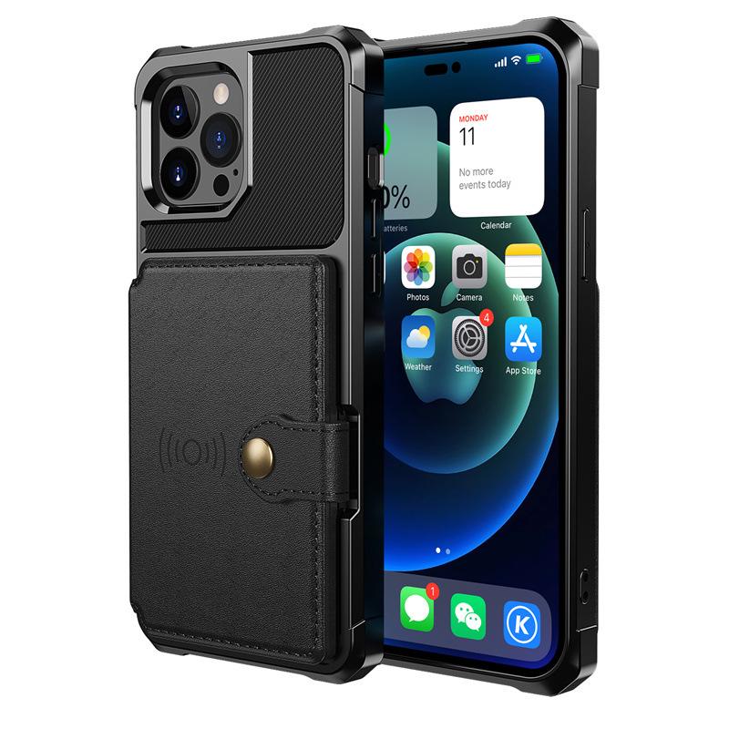 iPhone 17 Pro/16 Pro Max Magnetic Car Card Holder Anti-drop Case