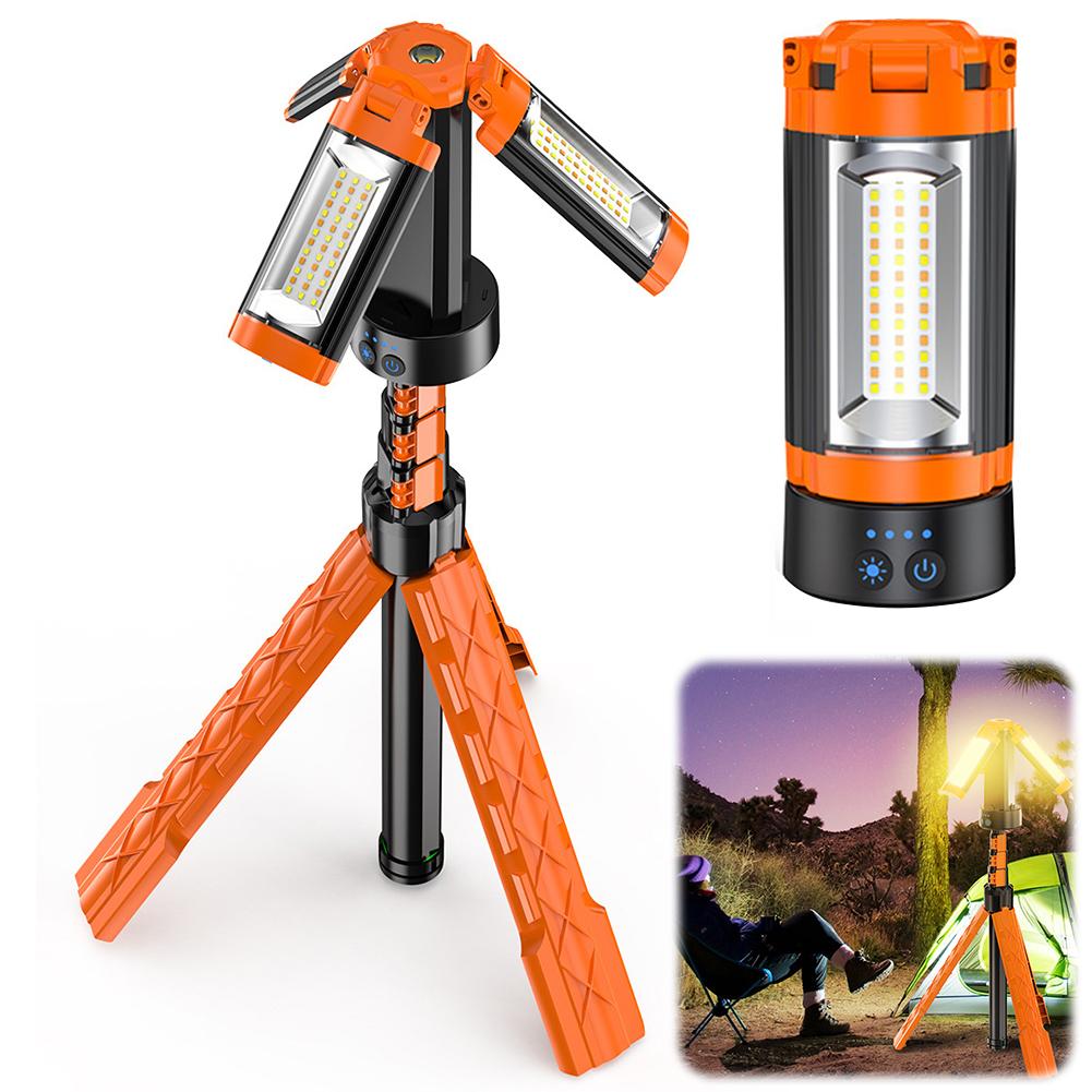 Folding Camping Light Rechargeable Camping Lantern Multifunctional Portable Camping Light Power Display for Adventure Fishing