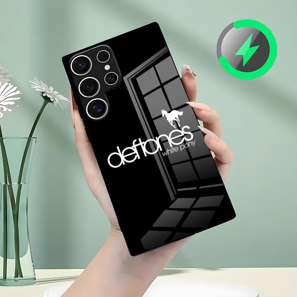 D-Deftones-Band Horse Phone Case For Samsung S26 S25 S24 S23 S22 S21 S20 Edge Ultra Plus FE For Magsafe Glass Case