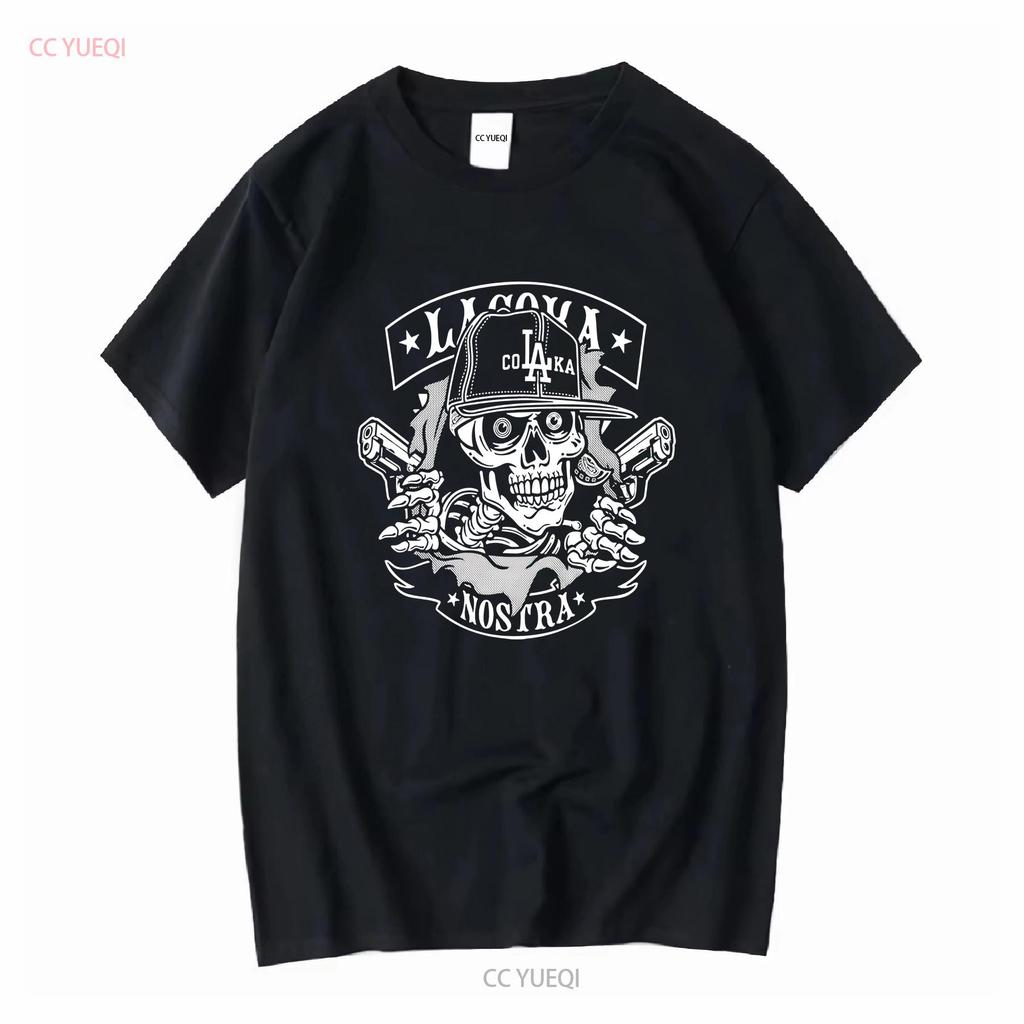 New La Coka Nostra Ripper For Fans S 5XL T Shirt DN75 Vintage Washed Casual Designer Clothes Soft Graphic Versatile Fashion