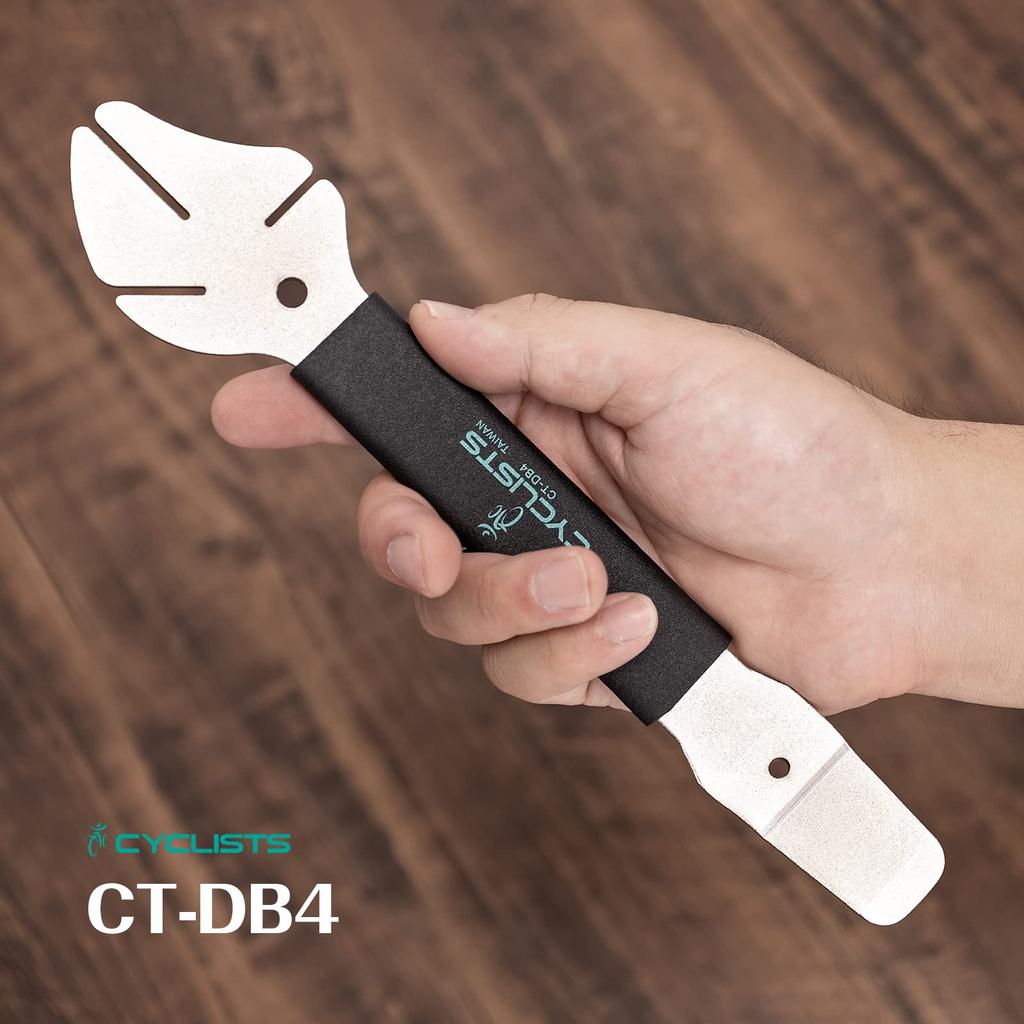CYCLISTS Bicycle Rotor Corrector/Disc Brake Piston Lever 2-in-1 Brake Tool (CT-DB4)