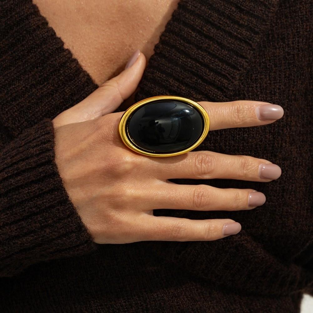 Fashion Geometric Resin Dangle Earrings Vintage Trend Vintage Red Stud Earrings Sweet Elegant Oval Earrings for New Year Party