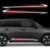2PCS Car Door Side Stripes Stickers For Suzuki Swift Sport Styling Vinyl Decals Auto Body Tuning Decoration Stickers Accessories