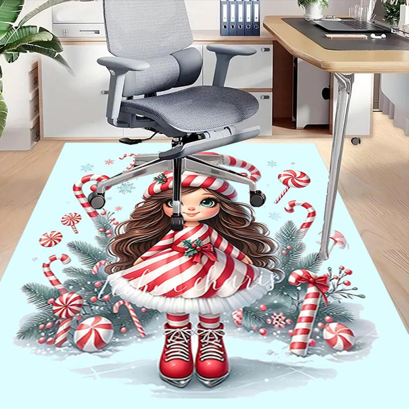 1PC Christmas, Candy Extra Large Non Slip Floor carpet, Office, family, Studio   Large Area Rug Indoor Rugs, Bold Statement Piece