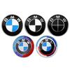 4 szt. 56 mm nakładki na piastę koła samochodowego z logo i emblematem na felgi BMW E46 E38 E60 E90 E93 F20 F30 X3 X5 niebieski biały czarny rocznica