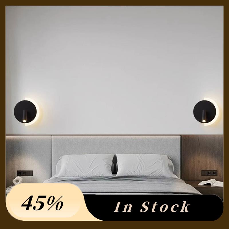 A60zliving Room Bedroom Reading Lighting Led Wall Lamp Spotlight Sconce Wall Light Stair Lamp Corridor Aisle Decor Lighting Blac