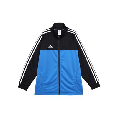 adidas Lässige Stehkragen Seitenstreifen Markenlogo Retro Jacke Unisex Jacke Schwarz Blau TR60J1-BBU