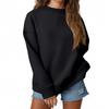 Women's Loose Sports Round Neck Sweatshirt Long Sleeve Casual Top Pullover Sweatshirt