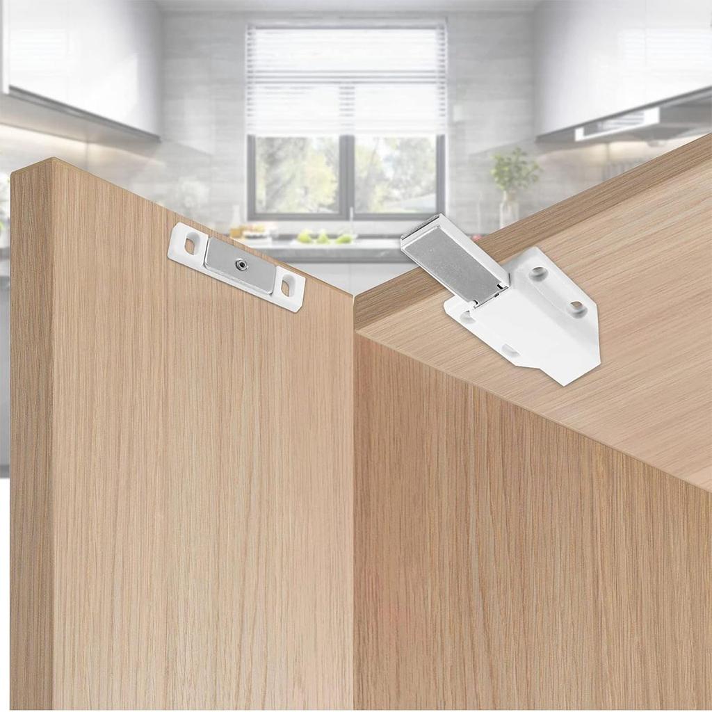 Magnetic Push to Open Latches Heavy Duty Touch Latch Catch Cabinet Door Hardware Touch Pressure Release Latch for Drawer