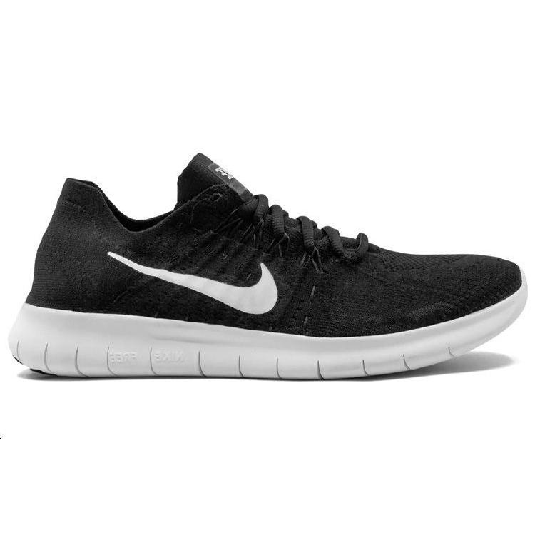 New Nike Free Rn Flyknit 2017 Black/White Anthracite Women's 880844-001