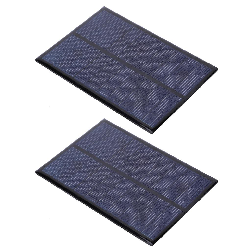 2Pcs Mini Solar Panel Epoxy Power Module Battery Polysilicon Industrial Supplies 5V 500MA