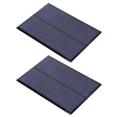 2 Stück Mini-Solarpanel Epoxid-Strommodul Batterie Polysilizium Industriebedarf 5V 500MA