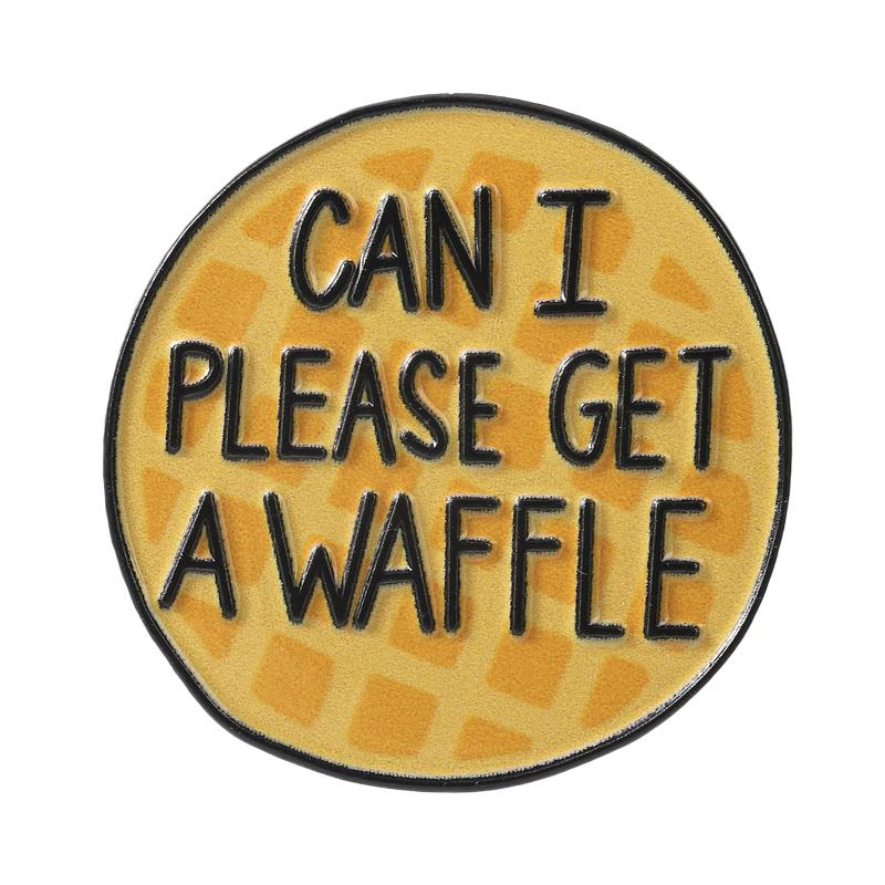

Waffle Themed Enamel Pins Waffle On Can I Please Get A Waffle Brooches Breakfast Food Lapel Badges For Jeans Foodie Gift