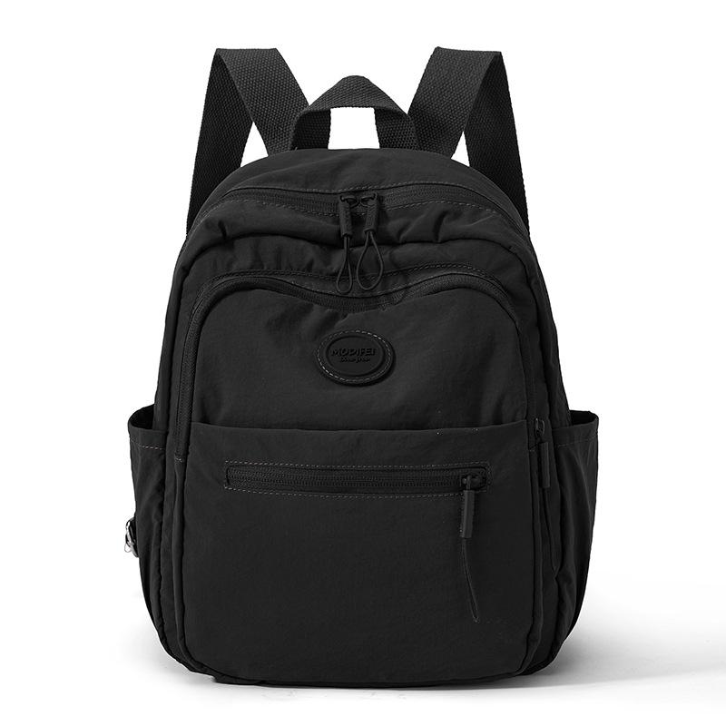 Zaino in nylon da donna ad alta capacità, zaino leggero da viaggio