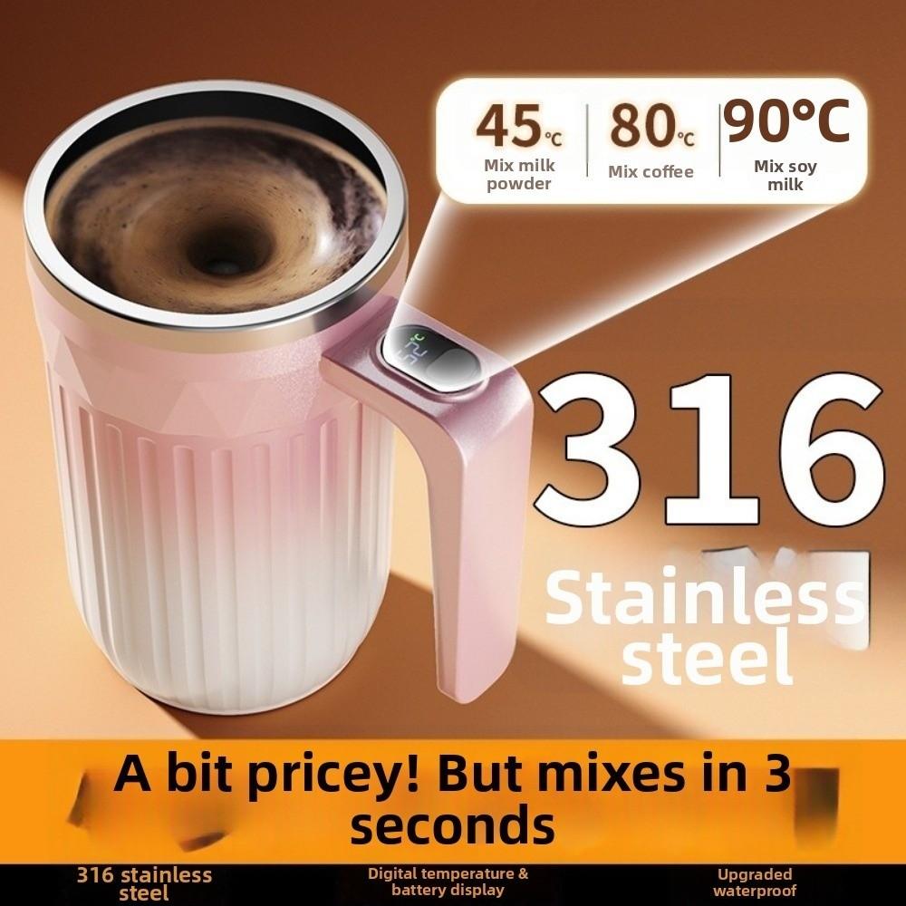 Temperature Display Automatic Self Stirring Coffee Mug Rechargeable Mocha Tea Mug  Coffee Drinking