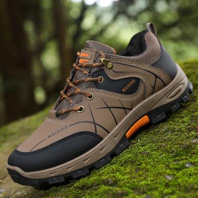 Autumn and Winter Hiking Shoes Single Cotton Fashion Trend Men's Outdoor Sports Shoes Waterproof Leather Men's Shoes