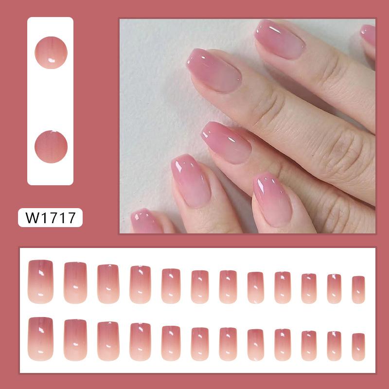 

Накладные ногти, сплошной цвет, виноградно-красный, постепенное изменение, съемный элемент дизайна ногтей, простая накладка для ногтей, 24 шт.