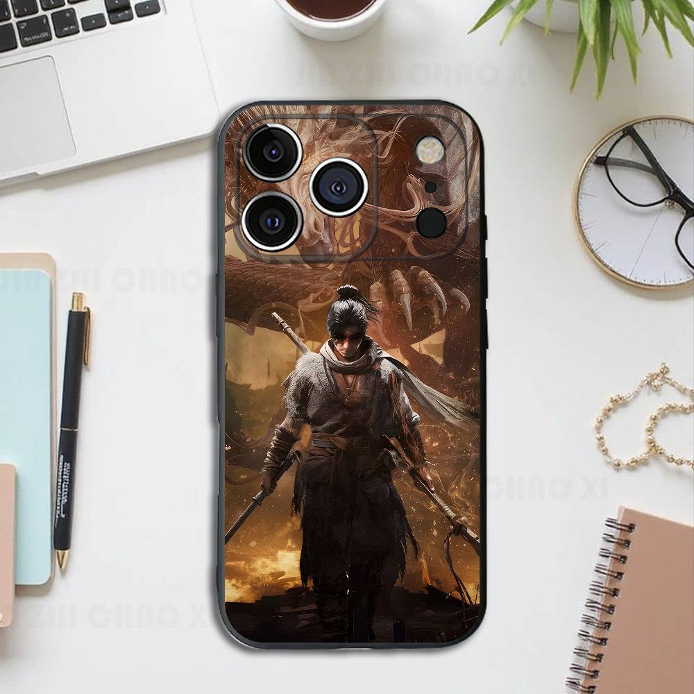 Game S-Sekiro Black Phone Case For IPhone 17 16 15 14 13 12 13 12 11 Pro Max Plus XS XR Silicone Soft Back Cover