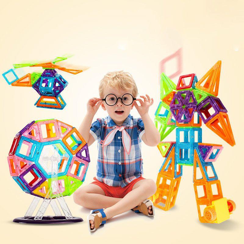Multicolor Magnetic Building Blocks With Good Abrasion Resistance For Creative Kids