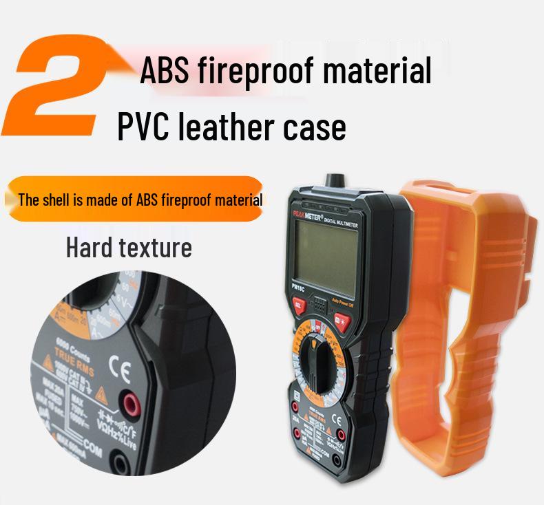 Huayi PM18C High-Precision Digital Multimeter with Smart Anti-Burn & Capacitance Meter for Electricians