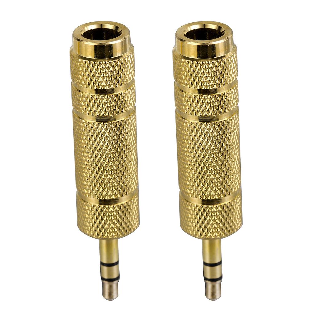 6.5mm 1/4" Female To 3.5mm 1/8" Male Stereo Audio Headphone Jack Converter Plug