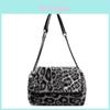 Urban Minimalist Leopard Print Pattern Plush Tote Square Bag For Daily Use