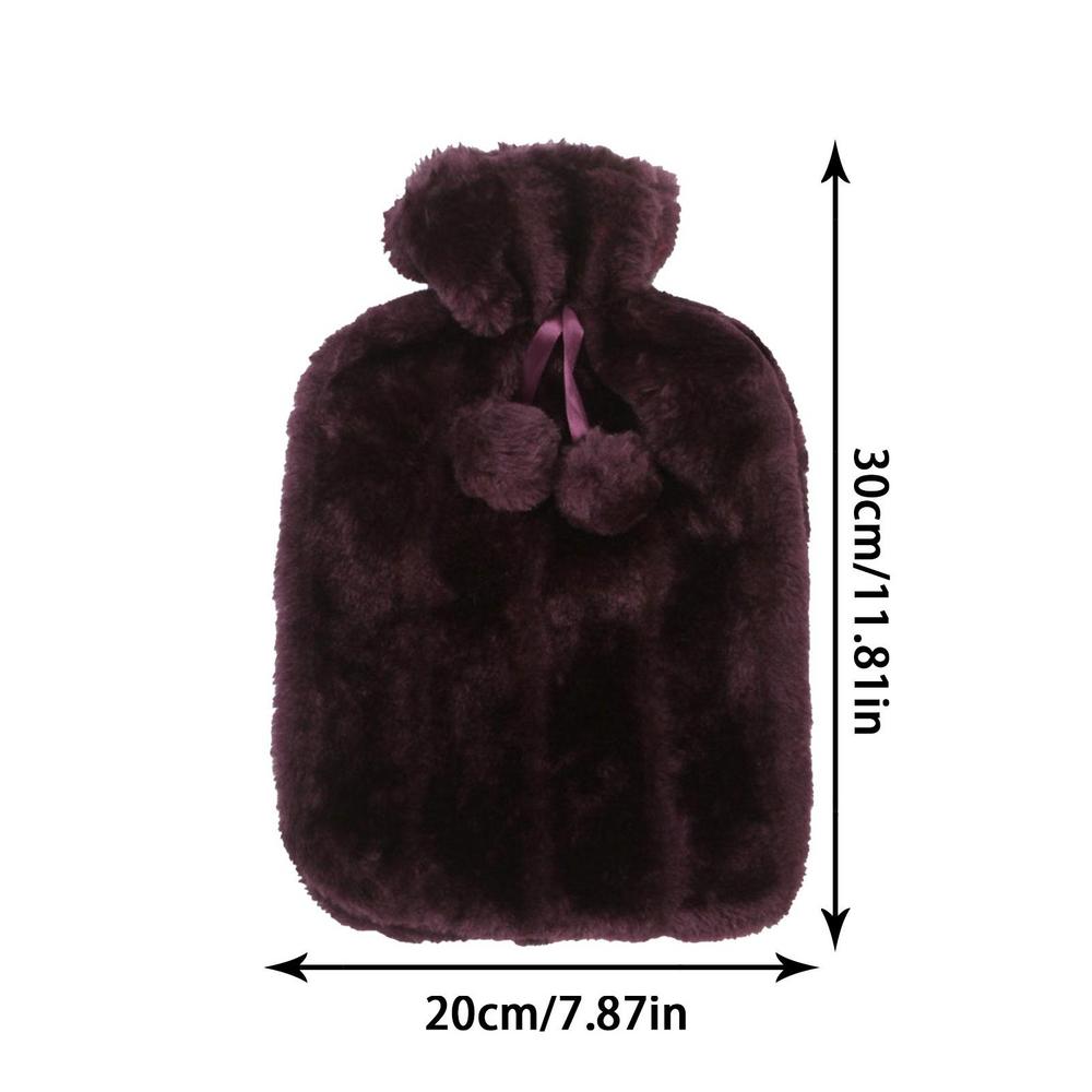 Warm Water Bag Cloth Cover Soft Simulation Plush Cute Hot Water Bottle Cover Helps Keep Hot Water Bag Insulated Fleece Cover
