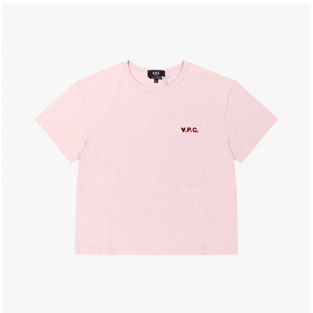 ApeSSe Cohbq F26390 Flg RoSe Poudre Bordeaux Vpc Boxy Petit Crop Women S Short Sleeve Tee