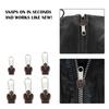 6 Pieces Instant Removable End Zipper Repair Kit Replacement Part Teeth Rescue Zip Slider Fixer Trouser DIY Sew Crafting