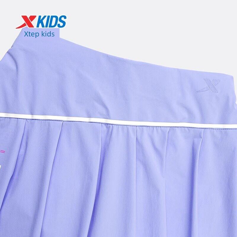 Xtep Kinder Mädchen Sport-Kurzrock, Gleicher Stil wie im Einkaufszentrum, Atmungsaktiv, Bequem, Leichter Sportrockhose 944047