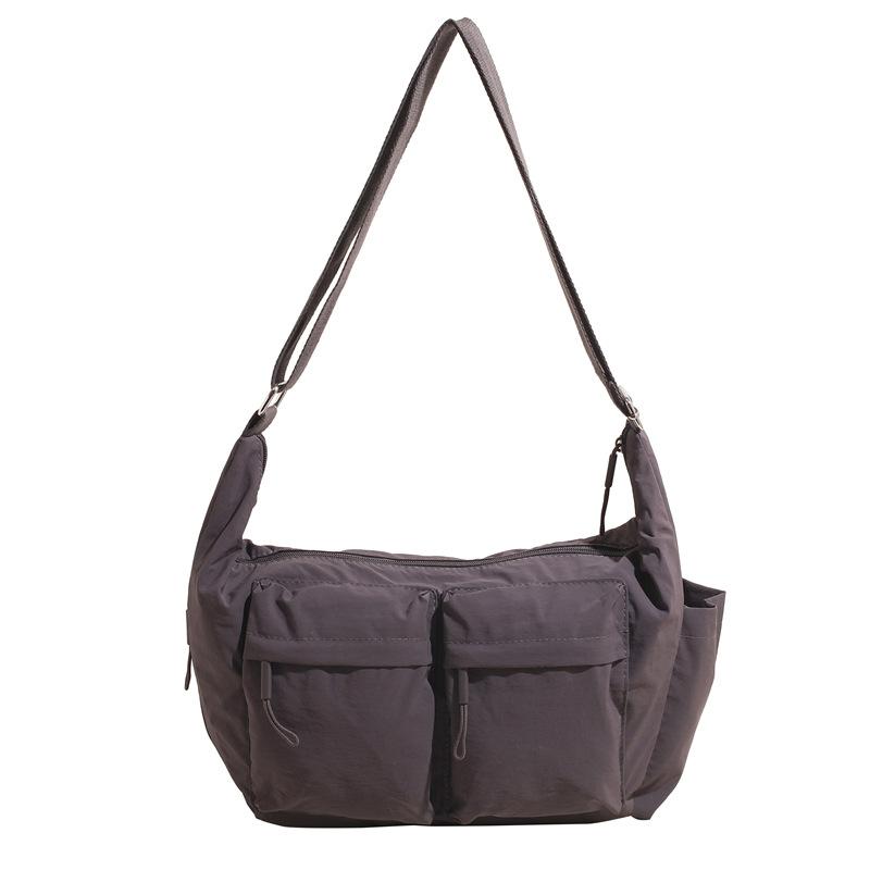 Men's and Women's Casual Messenger Bags Women's Shoulder Bags Large Capacity Multi-pocket Canvas Bags Outdoor Sports Bags