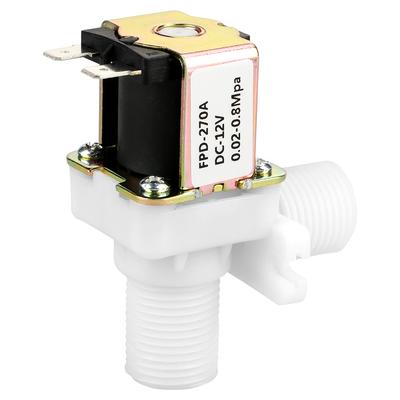 DC 12V DN15 G12 Plastic Elektromagnetische Klep Normaal Gesloten Waterinlaatschakelaar