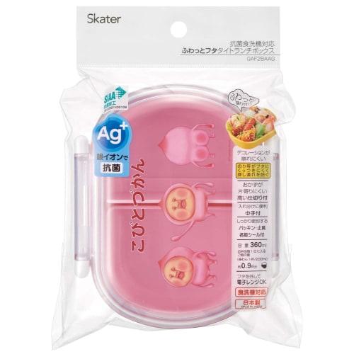 Skater Kids' Lunch Box, 1 Tier, 360ml, with Inner, Dome-Shaped, Soft and Fluffy, Perfect for Kids' Lunches, Antibacterial Treatment, Made In Japan, Ko