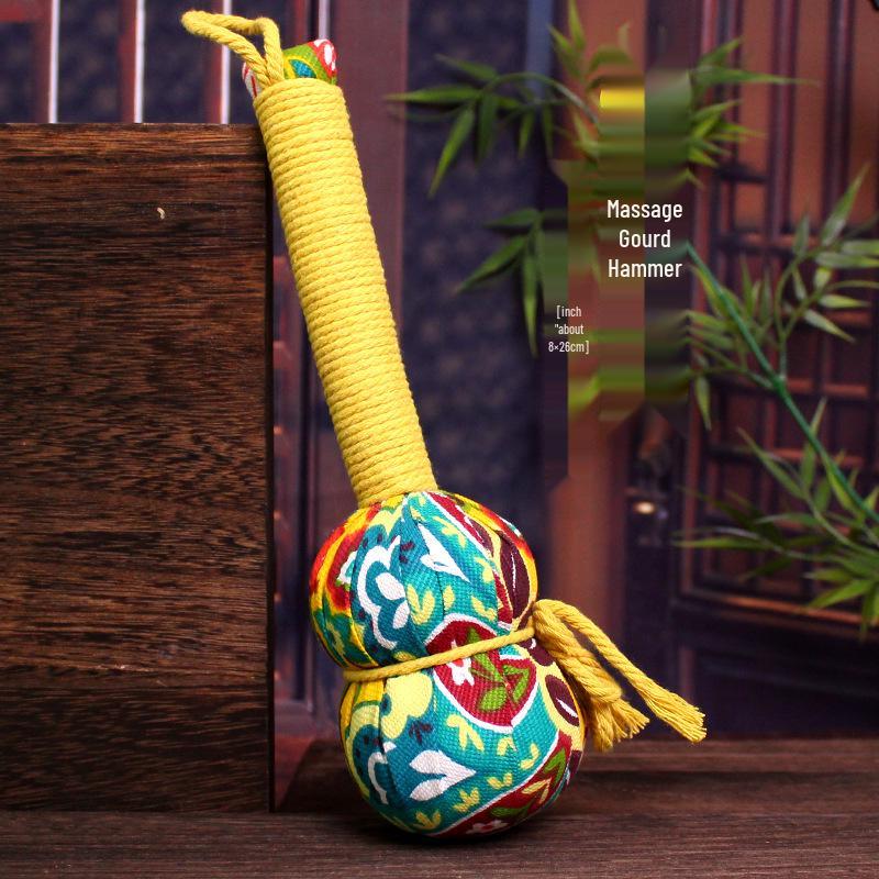 Red Hawthorn Rock Candy Mugwort Massage Hammer for Shoulder & Back