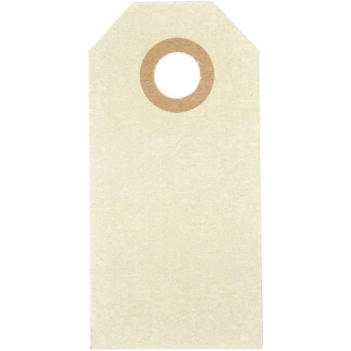 Etiquette cadeau en papier cartonné - 3 x 6 cm - 1000 pcs