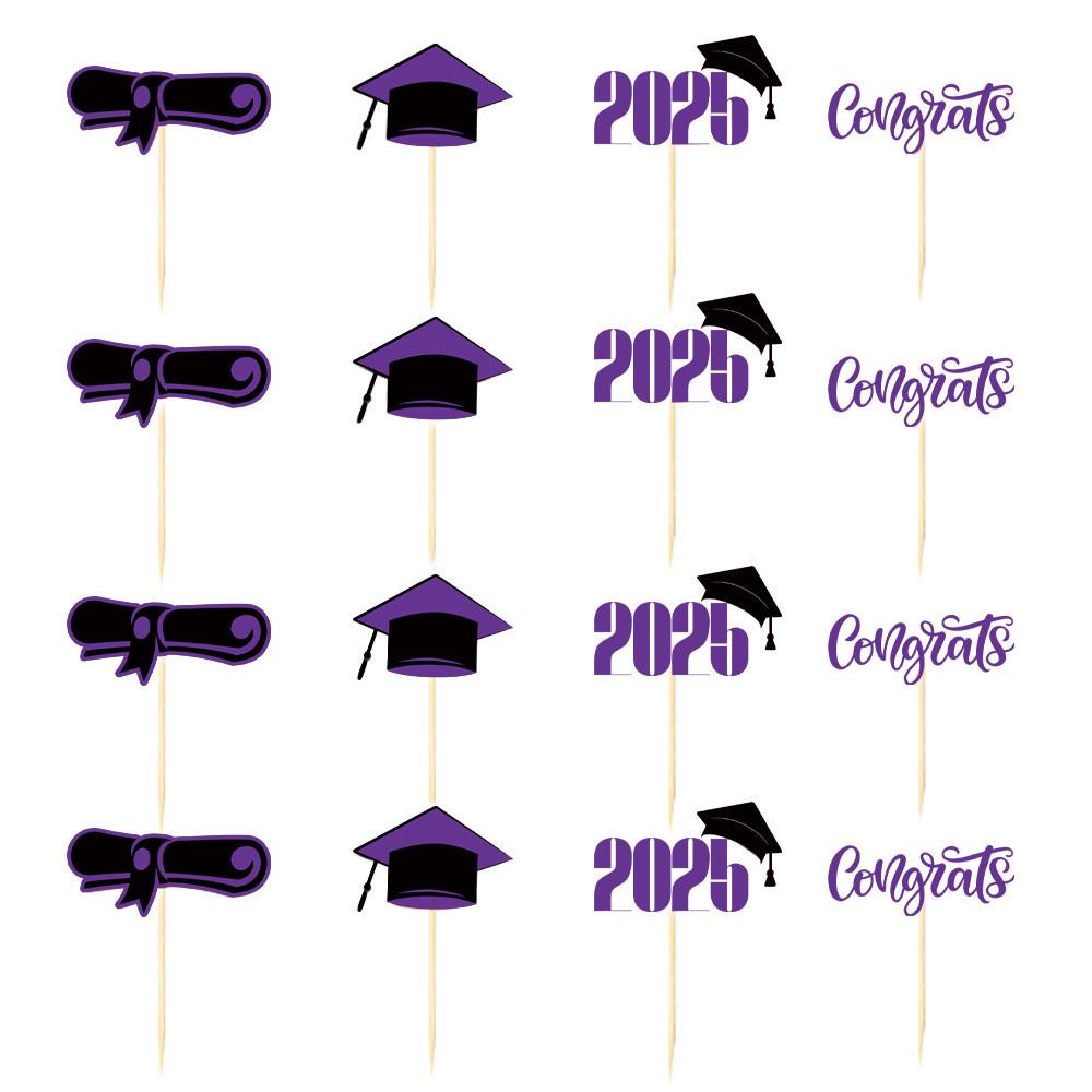 Cake School Graduation Decor With Colorful Paper Flags For Party Prop Venue