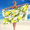 Asciugamano da Spiaggia in Microfibra con Stampa di Limoni, Morbido e Leggero per Spiaggia, Piscina, Bagno, Yoga, Campeggio