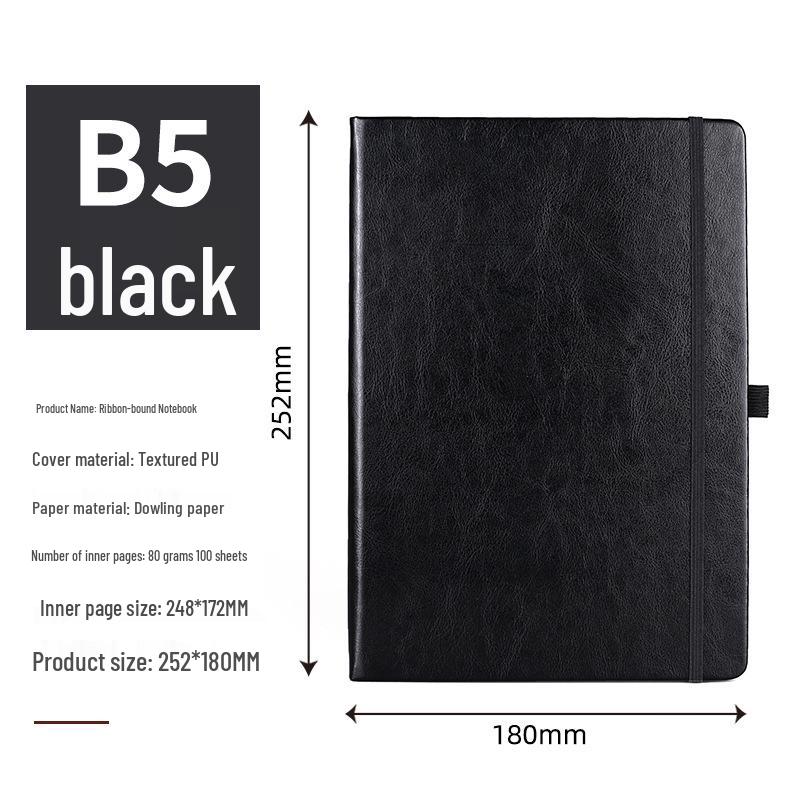 A5 Custom Ribbon Hardcover Notebook for Students and Professionals