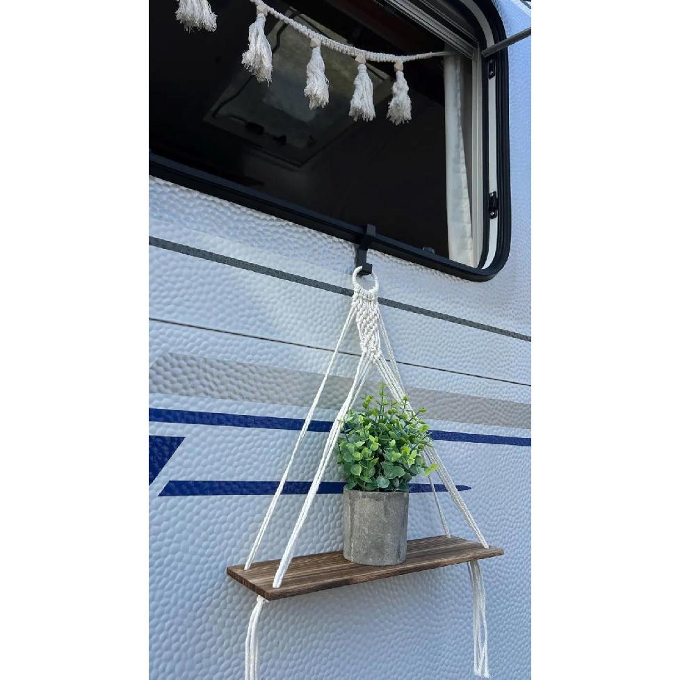 2pcs RV Window Hook No-Drill Camping Decor Hook External Multi-Function RV Clothes Hook Trailer Camping Gear AccessoryGood product