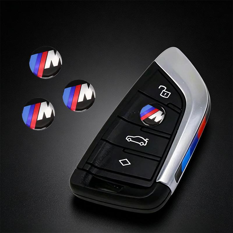 For BMW M 320Li 325Li 330Li 325i E60 E64 E70 E83 E85 E87 E90 E92 E71 11/14MM 3D Car Key Shell Stickers Auto Key Remote Fob Decal HC0