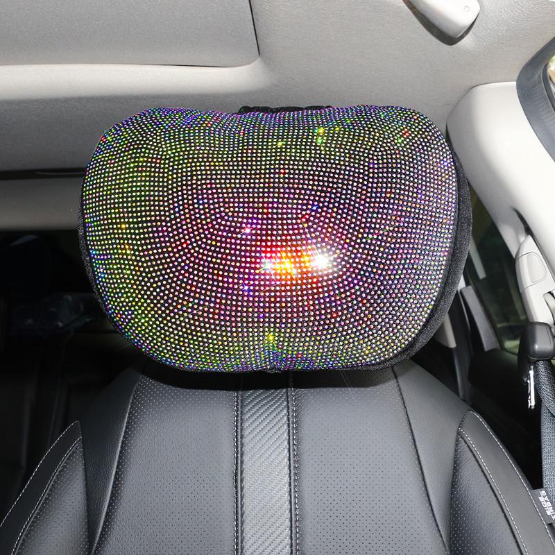 Rhinestone Car Neck Support Pillow - Maybach S-Class Style