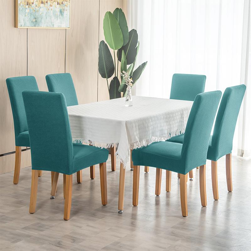 Waterproof Elastic Jacquard Chair Cover for Dining Room Chair Covers for Chairs Kitchen Wedding Hotel Banquet Protector Seat