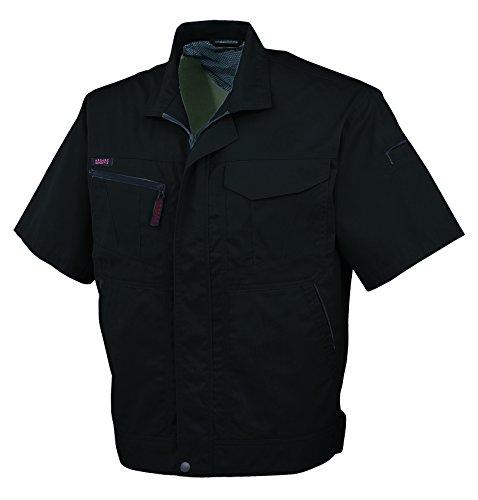 [COCOS Nobuoka] A-760 Short Sleeve Blouson Black Sapphire LL