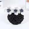 Headwear Korean Bun Snood Flower Hairpin Hairgrips Cover Net Sweet Women Spring Clip  for Girls