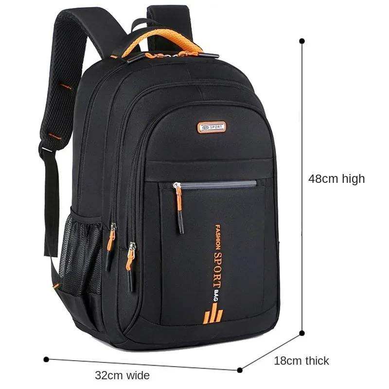 Men'S Backpack Oxford Business Computer Bag Waterproof Backpack Leisure Travel Backpack High School Student Backpack For Man