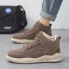High Top Boots Men's Shoes Fashion Motorcycle Ankle Boots Shoes for Men Winter Boots Men's Sneakers Lace-Up Botas Hombre