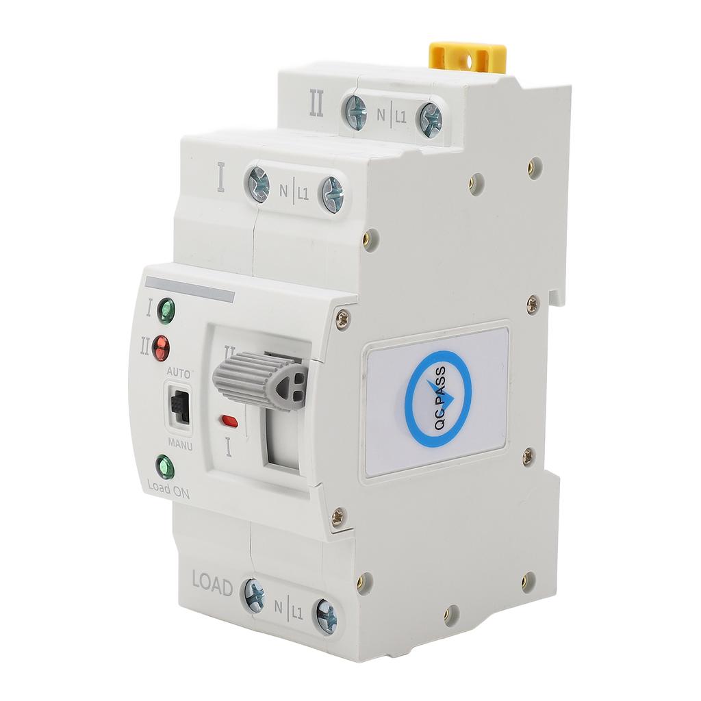 Dual Power Automatic Transfer Tool 2P 63A Generator Circuit Fast Changeover Controller Millisecond Ing