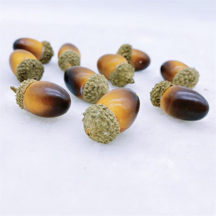 Großhandel Künstliche Eichel & Kastanie Feiertagsornamente für Weihnachtsdekoration