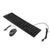 CMK858 USB Keyboard and Mouse Set 104 Keys Computer Keyboard 1600DPI Mouse for Home Office